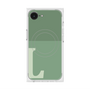 プレミアムスクエアケース with MagSafe［ オリジナル - initial two tone - L green ］