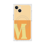 プレミアムスクエアケース with MagSafe［ オリジナル - initial two tone - M orange ］
