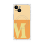 プレミアムスクエアケース with MagSafe［ オリジナル - initial two tone - M orange ］