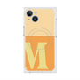 プレミアムスクエアケース with MagSafe［ オリジナル - initial two tone - M orange ］