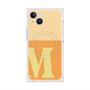 プレミアムスクエアケース with MagSafe［ オリジナル - initial two tone - M orange ］