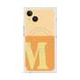 プレミアムスクエアケース with MagSafe［ オリジナル - initial two tone - M orange ］