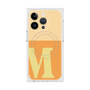 プレミアムスクエアケース with MagSafe［ オリジナル - initial two tone - M orange ］