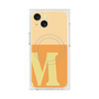 プレミアムスクエアケース with MagSafe［ オリジナル - initial two tone - M orange ］