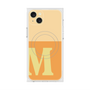 プレミアムスクエアケース with MagSafe［ オリジナル - initial two tone - M orange ］