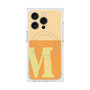 プレミアムスクエアケース with MagSafe［ オリジナル - initial two tone - M orange ］