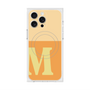 プレミアムスクエアケース with MagSafe［ オリジナル - initial two tone - M orange ］