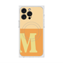 プレミアムスクエアケース with MagSafe［ オリジナル - initial two tone - M orange ］