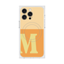 プレミアムスクエアケース with MagSafe［ オリジナル - initial two tone - M orange ］