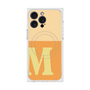 プレミアムスクエアケース with MagSafe［ オリジナル - initial two tone - M orange ］