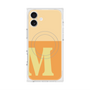 プレミアムスクエアケース with MagSafe［ オリジナル - initial two tone - M orange ］
