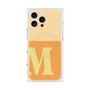 プレミアムスクエアケース with MagSafe［ オリジナル - initial two tone - M orange ］