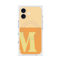 プレミアムスクエアケース with MagSafe［ オリジナル - initial two tone - M orange ］