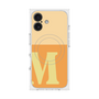 プレミアムスクエアケース with MagSafe［ オリジナル - initial two tone - M orange ］