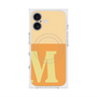 プレミアムスクエアケース with MagSafe［ オリジナル - initial two tone - M orange ］