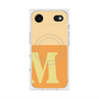 プレミアムスクエアケース with MagSafe［ オリジナル - initial two tone - M orange ］
