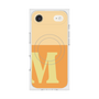 プレミアムスクエアケース with MagSafe［ オリジナル - initial two tone - M orange ］