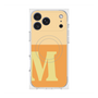 プレミアムスクエアケース with MagSafe［ オリジナル - initial two tone - M orange ］