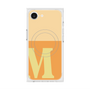 プレミアムスクエアケース with MagSafe［ オリジナル - initial two tone - M orange ］