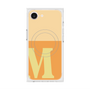 プレミアムスクエアケース with MagSafe［ オリジナル - initial two tone - M orange ］