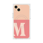 プレミアムスクエアケース with MagSafe［ オリジナル - initial two tone - M pink ］