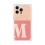 プレミアムスクエアケース with MagSafe［ オリジナル - initial two tone - M pink ］