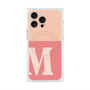 プレミアムスクエアケース with MagSafe［ オリジナル - initial two tone - M pink ］