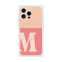 プレミアムスクエアケース with MagSafe［ オリジナル - initial two tone - M pink ］