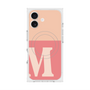 プレミアムスクエアケース with MagSafe［ オリジナル - initial two tone - M pink ］