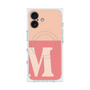 プレミアムスクエアケース with MagSafe［ オリジナル - initial two tone - M pink ］