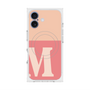 プレミアムスクエアケース with MagSafe［ オリジナル - initial two tone - M pink ］