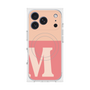プレミアムスクエアケース with MagSafe［ オリジナル - initial two tone - M pink ］