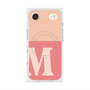 プレミアムスクエアケース with MagSafe［ オリジナル - initial two tone - M pink ］