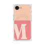 プレミアムスクエアケース with MagSafe［ オリジナル - initial two tone - M pink ］