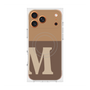 プレミアムスクエアケース with MagSafe［ オリジナル - initial two tone - M brown ］