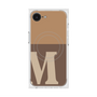 プレミアムスクエアケース with MagSafe［ オリジナル - initial two tone - M brown ］