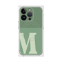 プレミアムスクエアケース with MagSafe［ オリジナル - initial two tone - M green ］