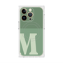 プレミアムスクエアケース with MagSafe［ オリジナル - initial two tone - M green ］