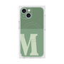 プレミアムスクエアケース with MagSafe［ オリジナル - initial two tone - M green ］