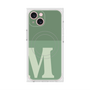 プレミアムスクエアケース with MagSafe［ オリジナル - initial two tone - M green ］