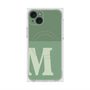 プレミアムスクエアケース with MagSafe［ オリジナル - initial two tone - M green ］