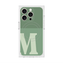 プレミアムスクエアケース with MagSafe［ オリジナル - initial two tone - M green ］