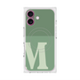 プレミアムスクエアケース with MagSafe［ オリジナル - initial two tone - M green ］