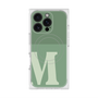 プレミアムスクエアケース with MagSafe［ オリジナル - initial two tone - M green ］
