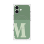 プレミアムスクエアケース with MagSafe［ オリジナル - initial two tone - M green ］