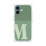 プレミアムスクエアケース with MagSafe［ オリジナル - initial two tone - M green ］