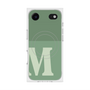 プレミアムスクエアケース with MagSafe［ オリジナル - initial two tone - M green ］