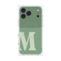 プレミアムスクエアケース with MagSafe［ オリジナル - initial two tone - M green ］