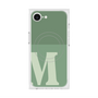 プレミアムスクエアケース with MagSafe［ オリジナル - initial two tone - M green ］