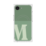 プレミアムスクエアケース with MagSafe［ オリジナル - initial two tone - M green ］